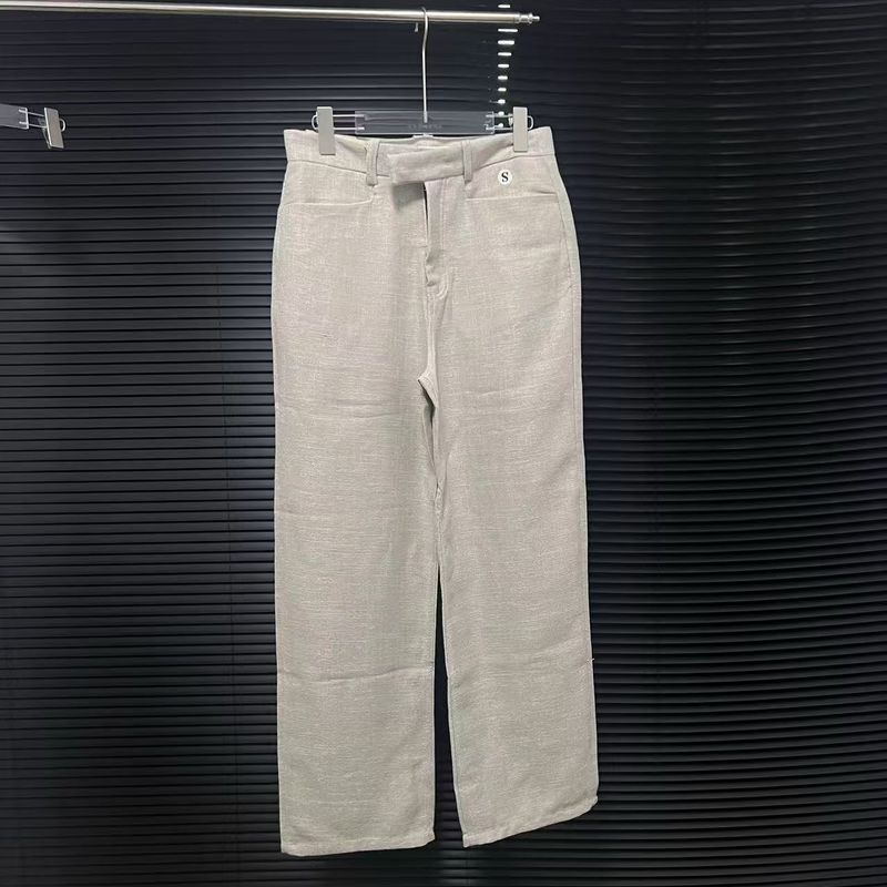 Herrenbekleidung Independent K8.0baseball Leinenhose mit weitem Bein Kenijima Gleicher Stil Klassischer Old Money Style Japanischer Emporkömmling_voghion.com
