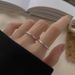 Ins Cold Style For Women, Niche Design Sense Combination Set Ring, Sweet Cool Simple Open Personality Knuckle Ring Trend_voghion.com