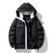 Men's Clothing Men's Winter Warm Hooded Down Jacket With Windproof Design, Loose Fit, Long Length, 85% White Duck Down Filling_voghion.com