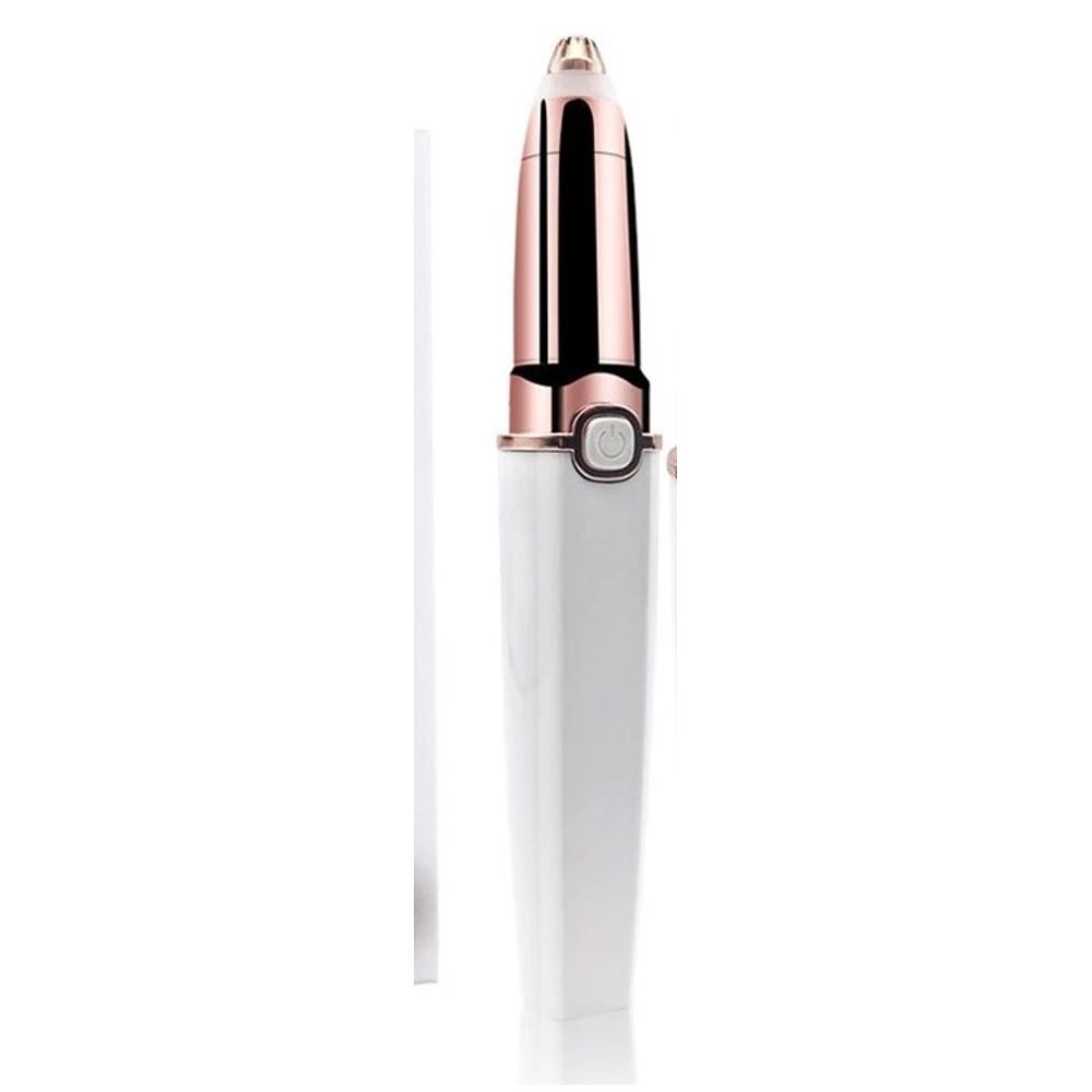 New Women's 2-in-1 Lipstick Hair Remover Mini Face Shaver Electric Eyebrow Trimmer_voghion.com