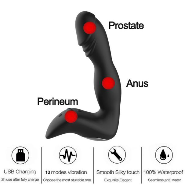 Prostate Gay Massager Anal Massager Adult Products Anal Plug Prostate Vibrating Therapy Device_voghion.com