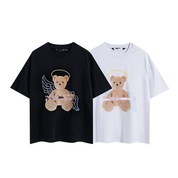 PL@N Angel Bear European Style Large Size T-Shirt 2024 Spring Summer New Loose Loose In Summer Short Sleeve_voghion.com