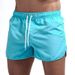 Men's clothing Fashion beach shorts Polyester quick drying multi-color sports quarter pants_voghion.com