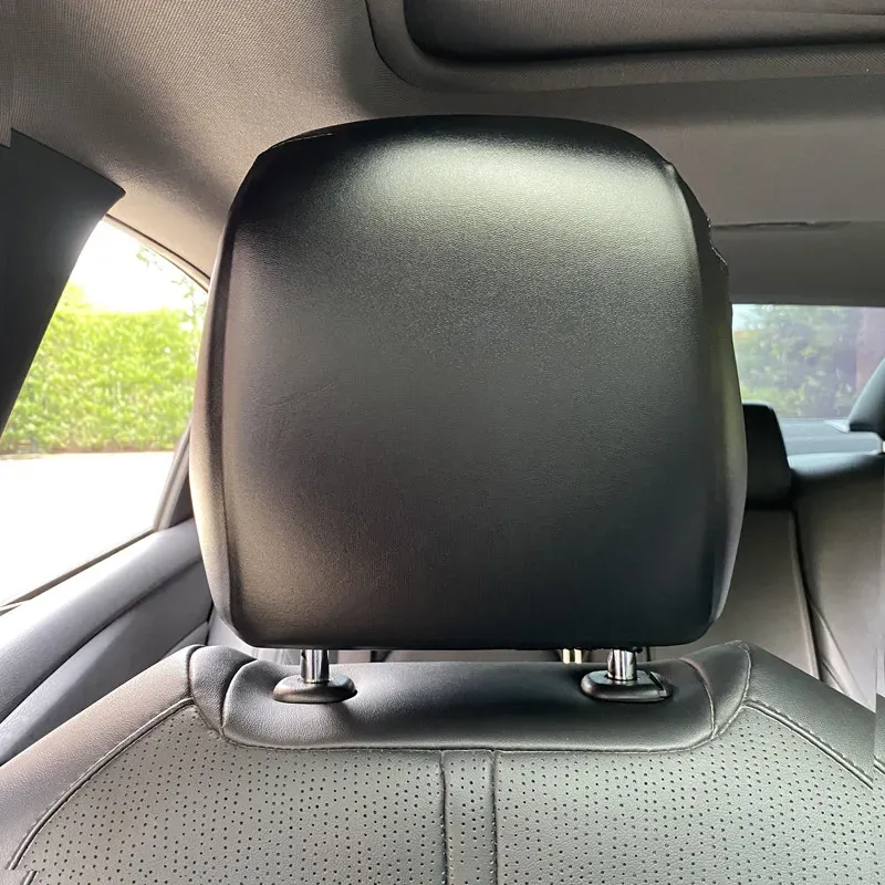 Universal PU Leather Car Cover Elastic Waterproof Dustproof Seat Protectors For SUV Truck Front Rear Headrest Accessory_voghion.com