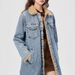 Giacca lunga oversize in denim da donna con fodera in pile - Cappotto invernale alla moda da strada_voghion.com