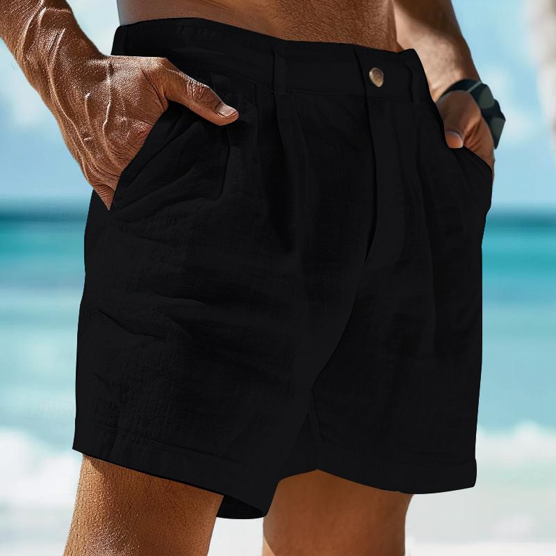 Härekleedung Léngen Shorts Summer Shorts Strand Shorts Knäppercher Gemittlech Vakanz Léngen Kotteng Mëschung Moud_voghion.com