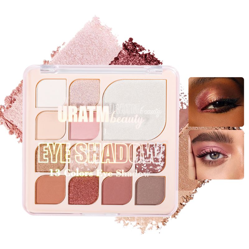 URATM Multifunctional Matte And Shimmer Highlighter Contour All-in-One Eyeshadow Palette Beauty Makeup_voghion.com