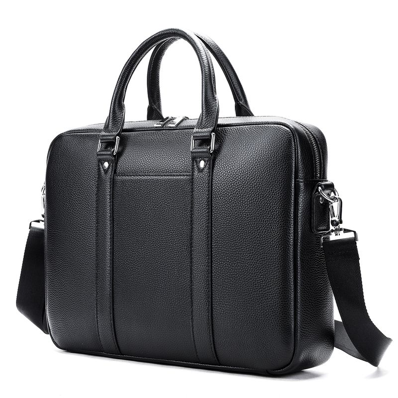Herrentaschen Marant Neue Aktentasche aus Rindsleder für Herren, strukturiertes Echtleder, Business-Handtasche, Pendler-Messenger-Aktentasche_voghion.com