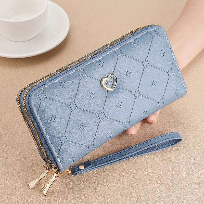 Naisten käsilaukku Crossbody Laukku Lompakko Tytöille Pitkä Double Vetoketju Lompakko Muoti Suuri Tilavuus Käsilaukku Naiset_voghion.com