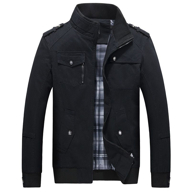 Men's Clothing Jacket Loose Collar Men's Top Youth Men's Jacket_voghion.com