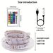 5VLED Strip Light1-5M RGB With USB 24Key Infrared Remote Control For Color Change Brightness SMD Suitable For Holiday Decoratin(_voghion.com