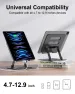 Portable Universal Aluminum Alloy Foldable For IPad Tablet Desktop Holder Adjustable Mobile Phone Stand_voghion.com