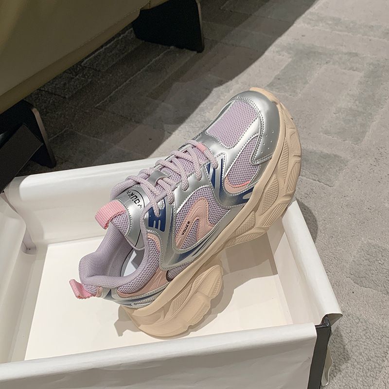 Genuine Leather European Goods Muffin And Daddy Shoes Women S Autumn New All Match Lightweight Thick Soled Heightened Sports And Leisure Shoes_voghion.com