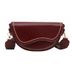 2025 Solid Color New Trendy Fashionable Simple Textured Wide Strap Crossbody Shoulder Women's Saddle Bag_voghion.com