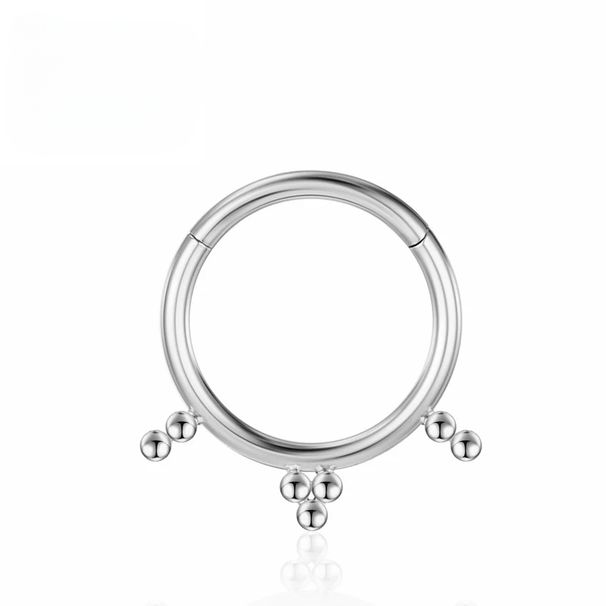F136 Titan Piercing Nasenringe Hoop Tragus Zirkon Helix Ohrringe Knorpel Scharnierabschnitt Frauen Clicker Körperschmuck Charming_voghion.com