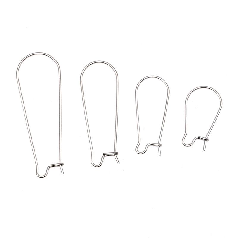 Fibbia a forma di U in acciaio inossidabile, impermeabile, in titanio, coreano, grande, gancio per l'orecchio francese, gioielli fai da te, accessori fatti a mano_voghion.com
