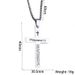 Cross Titanium Steel Pendant Personality Men's Unisex Style Long Sweater Chain Necklace Accessory_voghion.com