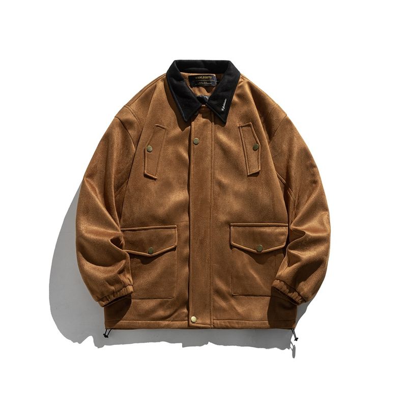 WANLEGETU Frühling Herbst Neue Amerikanische wildleder jagd männer und frauen workwear jacke J2625_voghion.com
