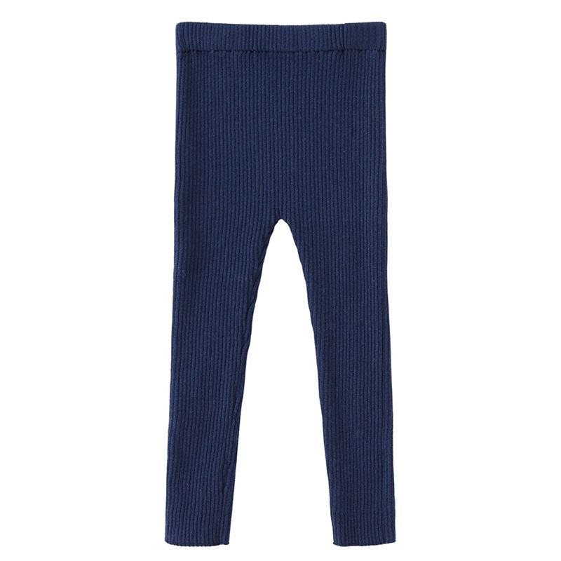 ​​Korean Style Striped Knit Leggings For Girls 8-16 Years - Soft Elastic Waist, Comfortable & Stylish​​_voghion.com