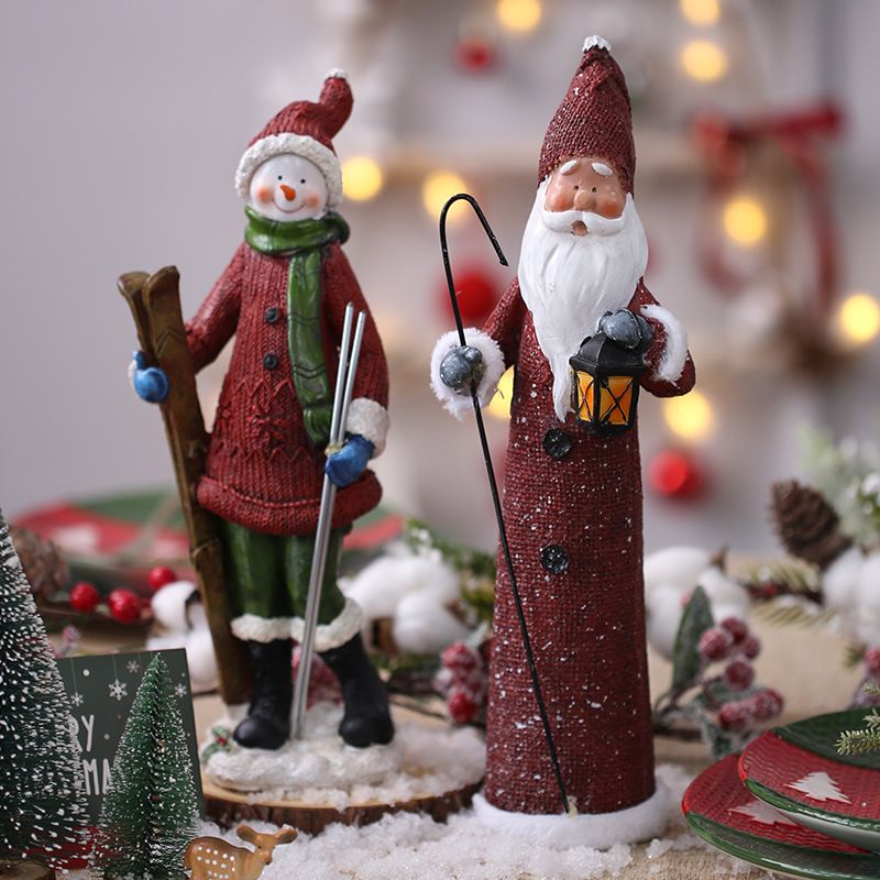 Resin Christmas Tree Ornaments – Modern LED Hanging Decor With Bear, Reindeer & Duck Designs (Multi-Style Options)_voghion.com