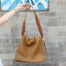 New soft cowhide tote fashionable casual wide strap, single shoulder bag, genuine leather, simple and large capacity_voghion.com