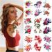 new 2026 New Colorful Flower Peony Rose Water Transfer Tattoo Stickers Set_voghion.com