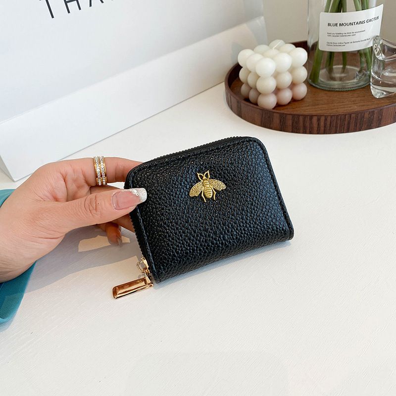 Little Bee Kartentasche Damen 2024 neue Multi-Card einfacher kleiner Kartenhalter kurze Mode Damen kompakte Geldbörse_voghion.com