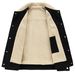 Cordjacke für Herren mit Sherpa-Fleecefutter – Wintermantel im Vintage-Stil mit Reverskragen und Knopfleiste – Schmale Passform, Retro-Oberbekleidung_voghion.com