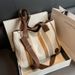 Women's tote with large capacity 2024 new canvas handbag, high-end commuting fashion makeup bag, shoulder bag_voghion.com