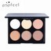 Lidschatten POPFEEL 6 Farben Glitzerpuder Lidschatten Sechs Farben Mini Lidschatten Perlglanz Matt Make-Up Palette_voghion.com