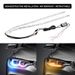 LED Daytime Running RGB Crystal Bluetooth Control Built-in Turn Signal Lights Car Light Modification_voghion.com