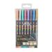 12-Color Metallic Watercolor Markers Set - Quick-Dry, Non-Toxic, Vibrant Paint Pens For Card Making, Art, Journaling, DIY Crafts_voghion.com