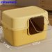 Super Large, Fully Enclosed, Deodorizing And Anti-spatter Litter Box For Cats And Dogs, A Giant Toilet, A Pet Product_voghion.com