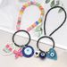 New Color Key Chain DIY Dopamine With Devil's Eye Keychain, Mobile Phone Chain, Car Pendant._voghion.com