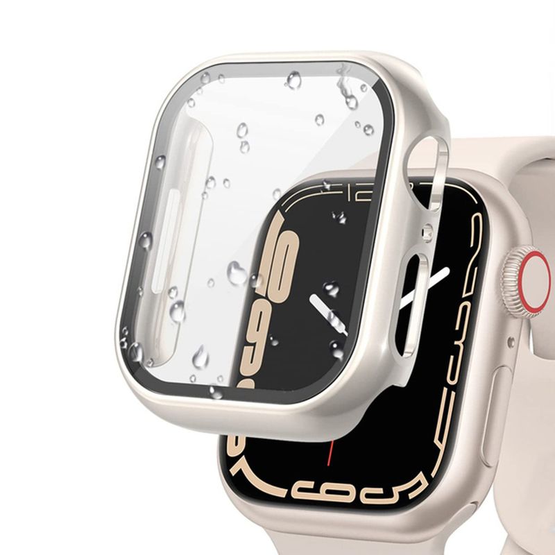 Glas + Abdeckung für iWatch-Gehäuse 44 mm 40 mm 45 mm 41 mm 42 mm 38 mm Zubehör Displayschutzfolie iWatch-Serie 9 8 3 7 SE 6 5 4 3 2_voghion.com