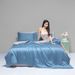 Cooling Washed Silk & Tencel Summer Duvet - Lightweight Air Conditioning Blanket With Dual-Fabric Design_voghion.com