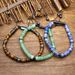 6mm Raw Stone Crystal Hand Rope For Men Ethnic Style Simple Jewelry_voghion.com