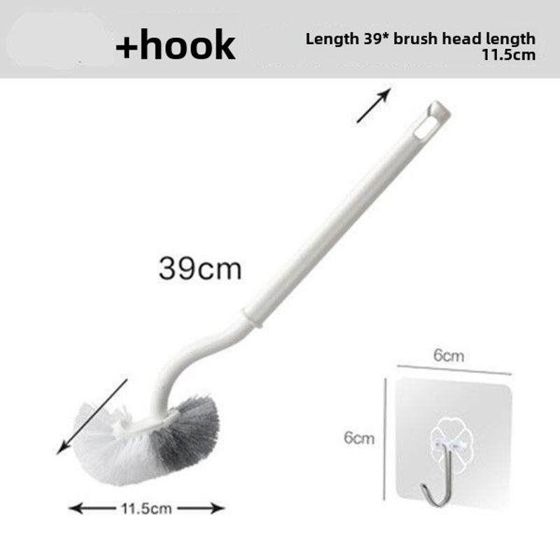 Bowl No Dead Angle Round Head With Base Set Commercial Supermarket Style Bathroom Toilet Cleaning Brush_voghion.com