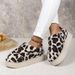 Women's Ankle Boots Low-top Leopard Spot With Thick Soles Shoes_voghion.com