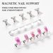 Sets & Kits Nail Art Nagelondersteuningsbasis Valse nagel Magneet Bevestigingsbeugel Kristallen gereedschap Kleiset Oefenstandaard Beginnersdisplay_voghion.com