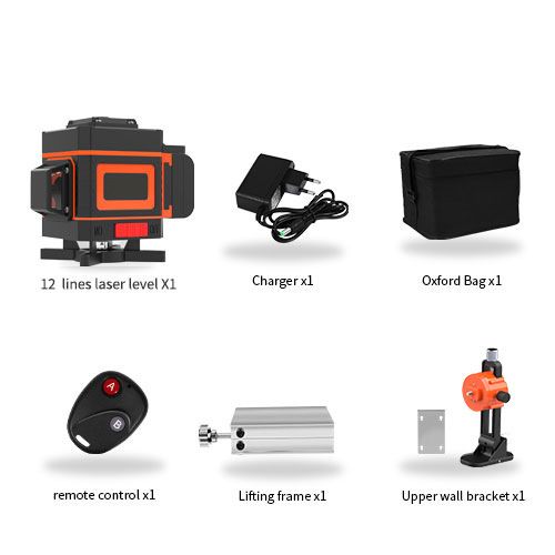 Livella laser autolivellante a raggio verde a 12 linee 3D e 16 linee 4D – Strumento di allineamento ad alta precisione per l'installazione di piastrelle e pannelli murali_voghion.com