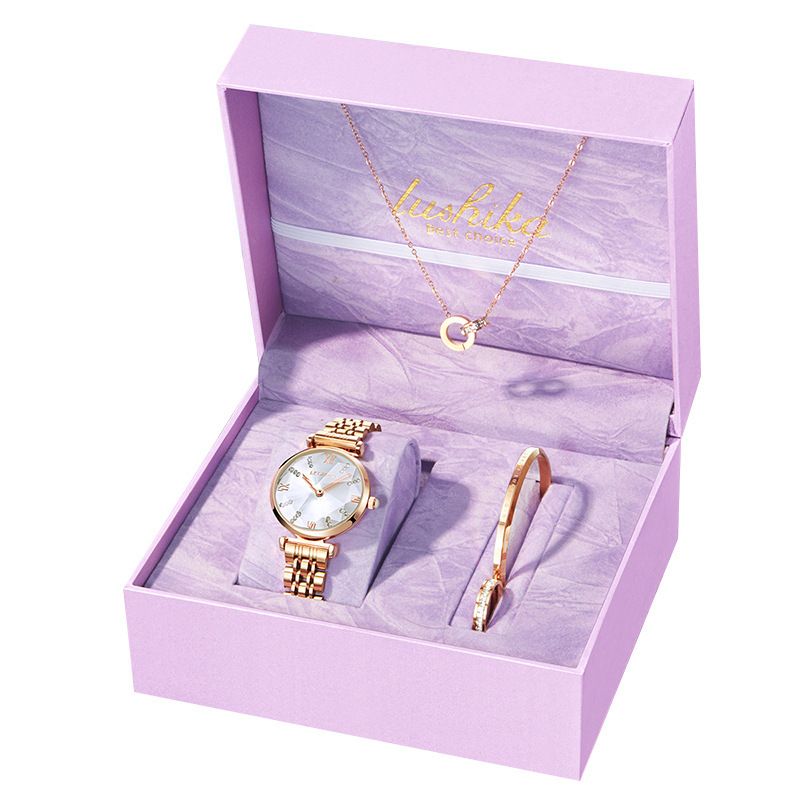 Set de ceasuri de damă populare, noi, cadou de Ziua Îndrăgostiților, set de trei piese, cutie cadou autentică_voghion.com