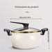 Multifunctional Large Capacity Kitchen Pot 8L Micro Pressure Large Stockpot Quick Cooking Locking Handle Stew Saucepan_voghion.com