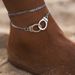 New Fashion Trend Beach Double Layer Handcuff Anklet_voghion.com