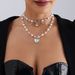 Dolce ragazza calda ama la collana multistrato con nappe di perle_voghion.com
