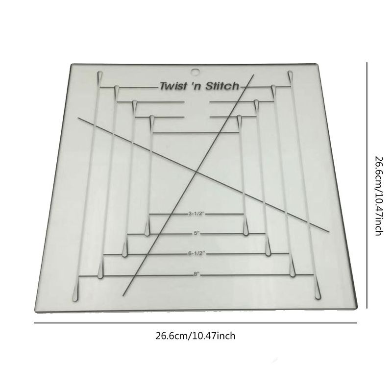 Multifunctional acrylic geometric sewing and patchwork ruler patchwork drawing tool_voghion.com