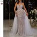 Elegantes Pailletten-Meerjungfrauen-Abendkleid für den Sommer – trägerlos, hohe Taille, langes Tüllkleid mit Spitzendetails (Silber – S bis XXL)_voghion.com