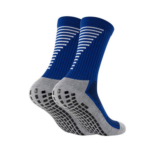 Meias de futebol, meias de futebol de cano médio, meias esportivas grossas com fundo de toalha, cola para adultos, antiderrapantes e resistentes ao desgaste, meias esportivas FootballSock_voghion.com