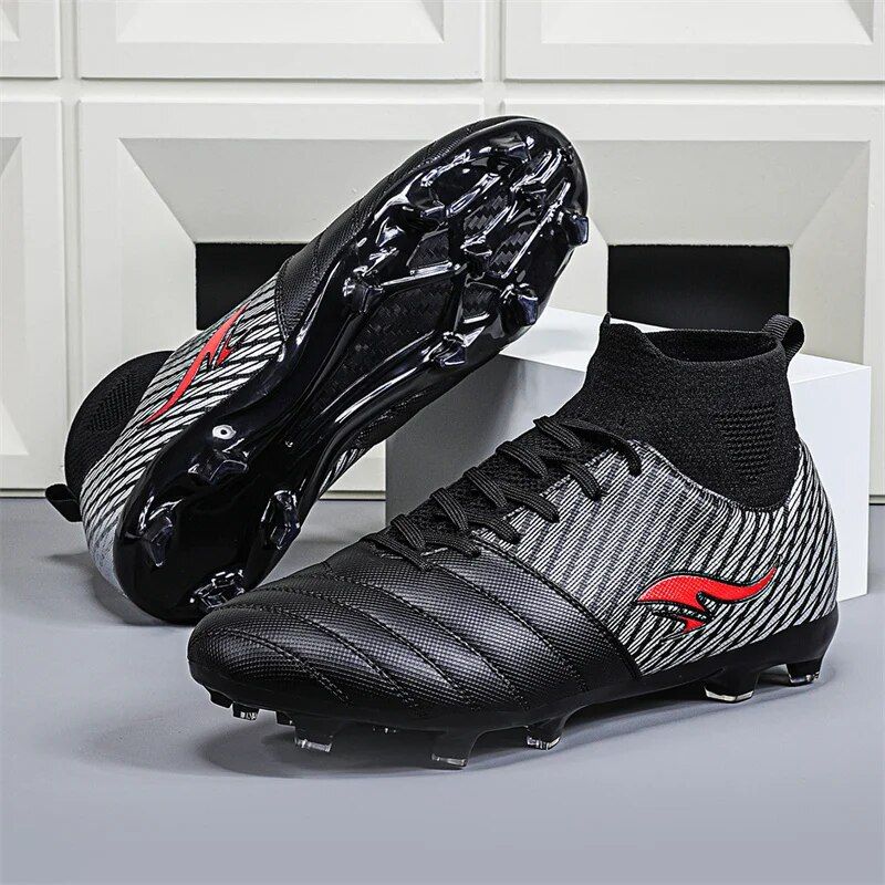 Men Soccer Shoes Football Boots Cleats Grass Teenagers Adult Futsal Training Long Spikes Ultralight Outdoor Indoor Match_voghion.com