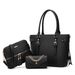 Handtasche-Set fir Fraen Einfache Moud Fraen Tote Bag Dräi-Stéck-Set_voghion.com